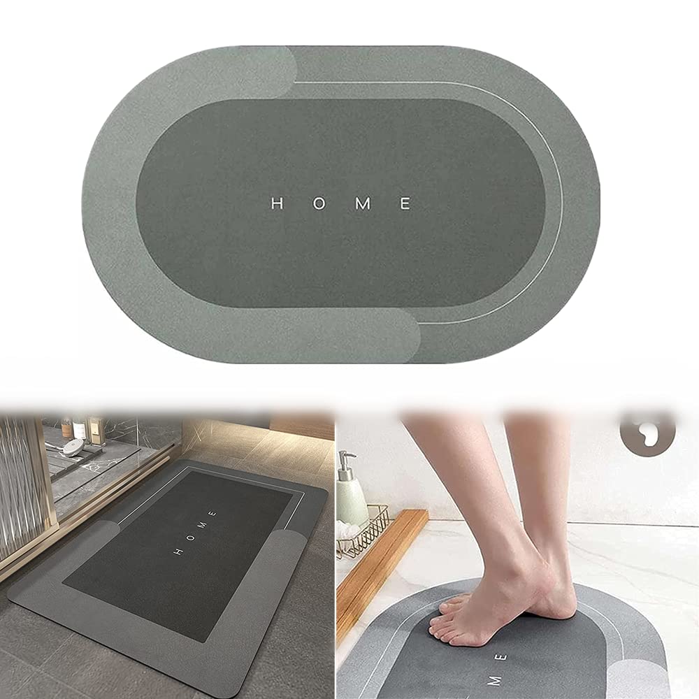 Amazon | 超吸収性フロアマット、バスルーム用ウォッシャブルマイクロ